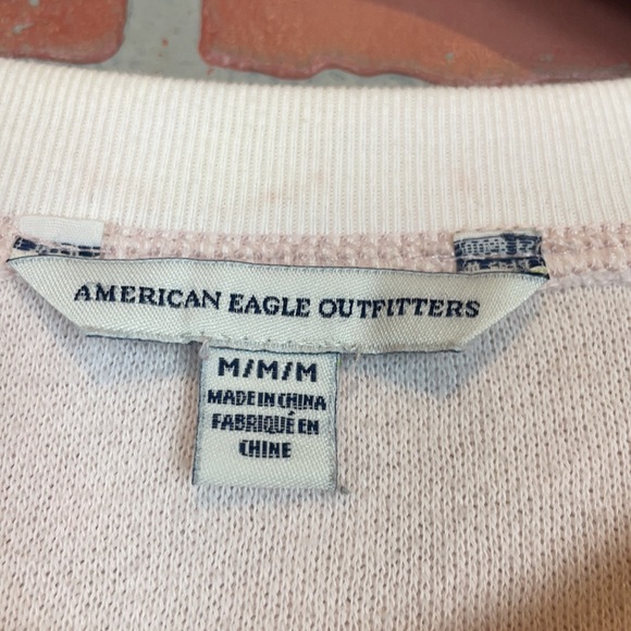 American Eagle AE Soft and Cozy Pink Tie Dye Pullover Crewneck Sweater M - Picture 7 of 13